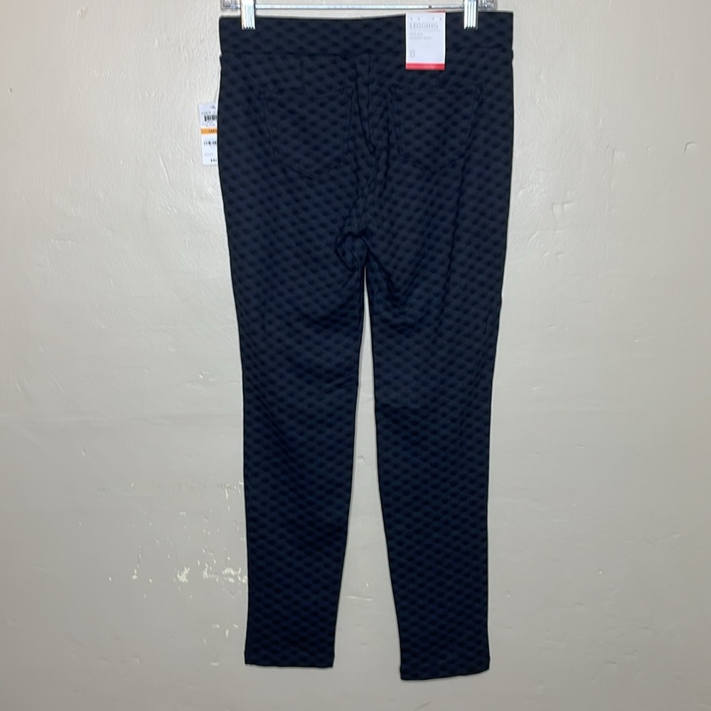 STYLE & Co Ponte Legging Black & Gray Mid Rise Comfort Waist Pull-On NWT Small